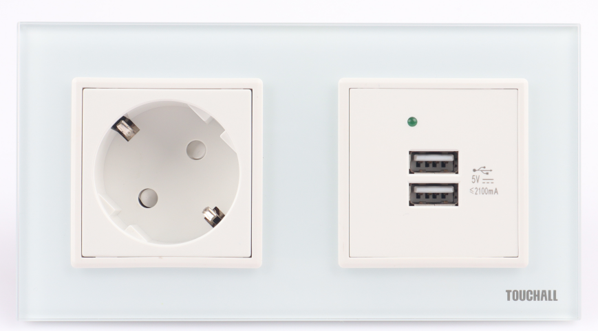 16A Free Screw EU Standard+Dual USB